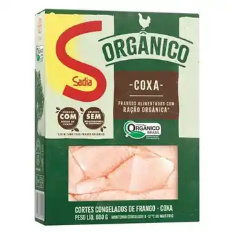 Rede Top Coxa de frango sadia orgânico embalagem 600g oferta
