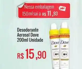 Mart Minas Desodorante Aerosol Dove 150ml oferta