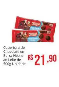 Mart Minas Cobertura De Chocolate Em Barra Nestlé Ao Leite 500g oferta
