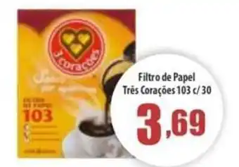 Filtro de Papel Tres Coracoes 103 c/30