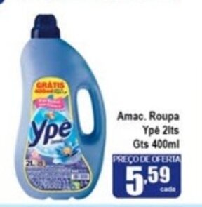 Higa's Supermercado Amac. Roupa Ype 2L Gts 400ml oferta