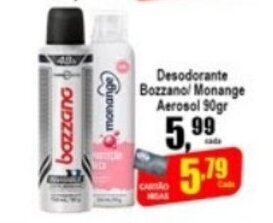 Higa's Supermercado Desodorante Bozzano/ Monange Aerosol 90g oferta