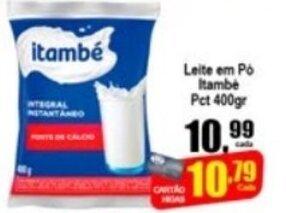 Higa's Supermercado Leite em po Itambe Pct 400g oferta