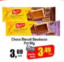Higa's Supermercado Choco Biscuit Bauducco pct 80g oferta
