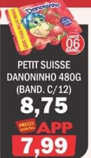 Supermercados Mendonça Petit Suisse Danoninho 480g oferta