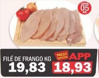 Supermercados Mendonça File de Frango 1kg oferta