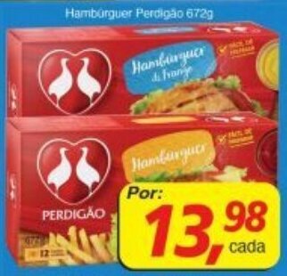 Supermercados Guanabara Hamburguer Perdigao 672g oferta