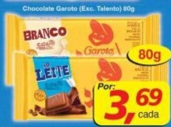 Supermercados Guanabara Chocolate Garoto 80g oferta