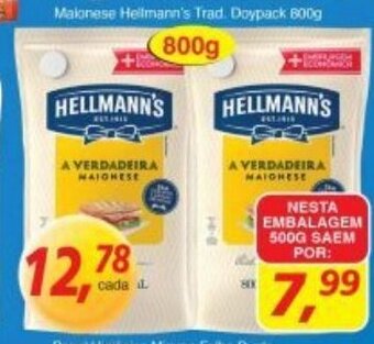 Supermercados Guanabara Maionese Hellmann's Trad. Doypack 500g oferta