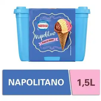 Verona Supermercados Sorvete napolitano tradicional nestlé 1,5l oferta