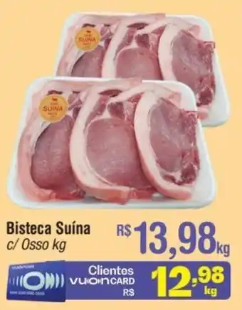 Fort Atacadista Bisteca Suina c/ osso 1kg oferta