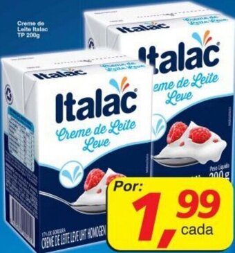 Supermercados Guanabara Creme de Leite Italac TP 200g oferta