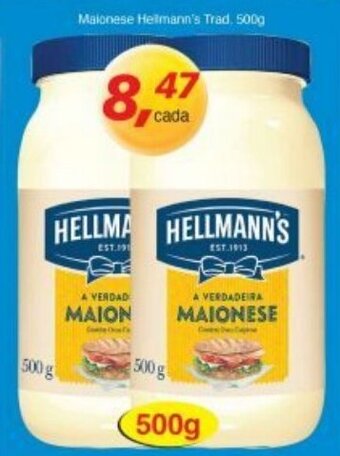 Supermercados Guanabara Maionese Hellmann's Trad 500g oferta