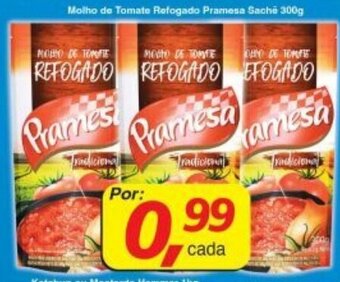 Supermercados Guanabara Molho de Tomate Refogado Pramesa sache 300g oferta