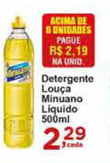 Rossi Supermercado Detergente Louca Minuano Liquido 500ml oferta