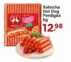 Rossi Supermercado Salsicha Hot Dog Perdigao 1kg oferta