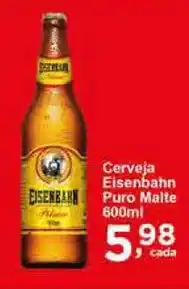 Rossi Supermercado Cerveja Eisenbahn Puro Malte 600ml oferta