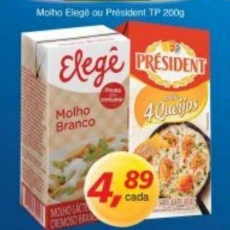 Supermercados Guanabara Molho Elege ou President tp 200g oferta