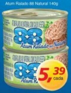 Supermercados Guanabara Atum Ralado 88 Natural 140g oferta