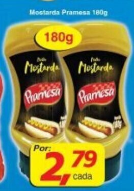 Supermercados Guanabara Mostarda Pramesa 180g oferta