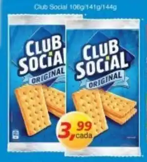 Supermercados Guanabara Club Social 106g/141g/144g oferta