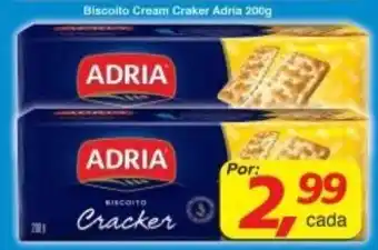 Supermercados Guanabara Biscoito Cream Cracker Adria 200g oferta