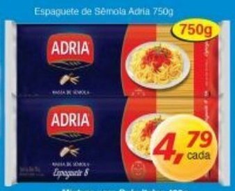 Espaguete de Semola Adria 750g