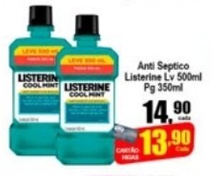 Higa's Supermercado Anti Septico Listerine Lv 500ml Pg 350ml oferta