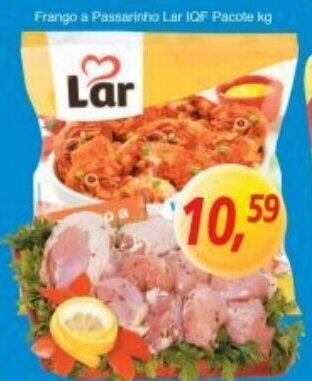 Supermercados Guanabara Frango a Passarinho Lar IQF pacote 1kg oferta