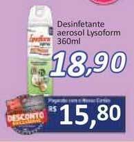 Supermercados Savegnago Desinfetante Aerosol Lysoform 360ml oferta