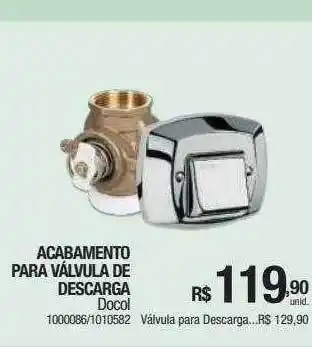 Milium Acabamento para válvula de descarga docol oferta