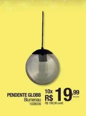 Pendente globb blumenau