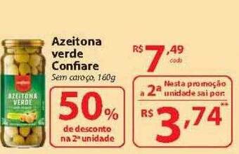 Nacional Azeitona verde confiare 50% de desconto na 2a unidade oferta