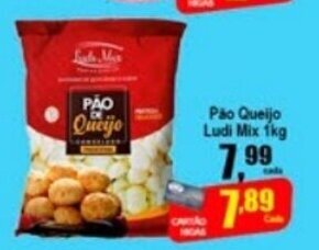 Higa's Supermercado Pao Queijo Ludi Mix 1kg oferta