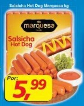 Supermercados Guanabara Salsicha Hot Dog Marquesa 1kg oferta