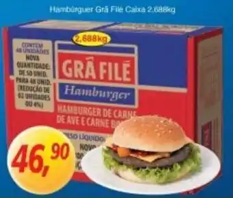 Supermercados Guanabara Hamburguer Gra file Caixa 2.8kg oferta