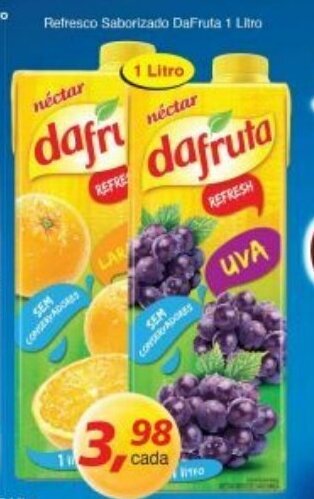 Supermercados Guanabara Refresco Saborizado DaFruta 1L oferta