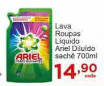 Rossi Supermercado Lava roupas Liquido Ariel Diluido sache 700ml oferta