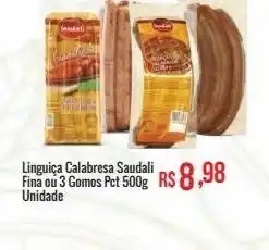Linguiça calabresa saudali 500g