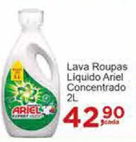 Rossi Supermercado Lava roupas Liquido Ariel Concentrado 2L oferta