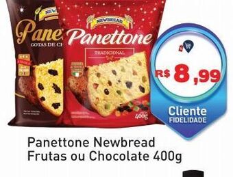 Tonin Superatacado Panettone newbread frutas ou chocolate 400g oferta