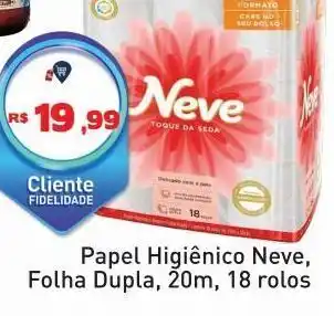 Tonin Superatacado Papel higiênico neve, folha dupla, 20m, 18 rolos oferta