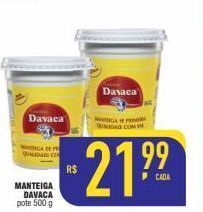 Mercantil Rodrigues Manteiga davaca 500g oferta