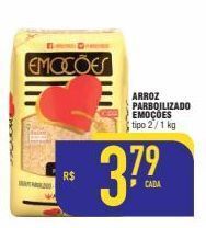 Mercantil Rodrigues Arroz parbolizado emoções tipo 2 1kg oferta