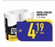 Mercantil Rodrigues Papel toalha absoluto 2 rolos oferta