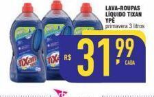 Mercantil Rodrigues Lava roupas líquido tixan ypê 3l oferta