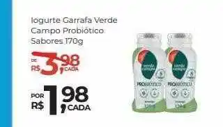 Super Luna Iogurte garrafa verde campo probiótico sabores oferta