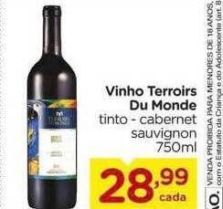 Carrefour Vinho terroirs du monde oferta