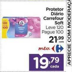 Carrefour Protetor diário carrefour soft oferta