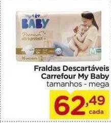 Fraldas descartáveis carrefour my baby